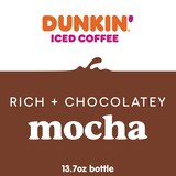 Dunkin' Donuts Mocha Iced Coffee Bottle, 13.7 fl oz, thumbnail image