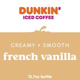 Dunkin' French Vanilla Iced Coffee Bottle, 13.7 OZ, thumbnail image