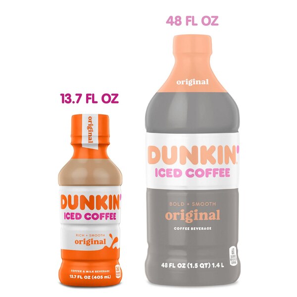 Dunkin' French Vanilla Iced Coffee Bottle, 13.7 OZ