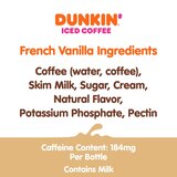Dunkin' French Vanilla Iced Coffee Bottle, 13.7 OZ, thumbnail image