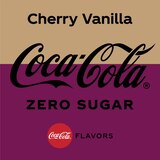 Cherry Vanilla Coke Zero Sugar, Cherry Vanilla Flavored Coca-Cola Diet Soda Pop Soft Drink, 20 fl oz, thumbnail image