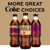 Cherry Vanilla Coke Zero Sugar, Cherry Vanilla Flavored Coca-Cola Diet Soda Pop Soft Drink, 20 fl oz, thumbnail image