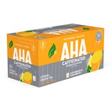 AHA Sparkling Citrus + Green Tea Flavored Water with Caffeine & Electrolytes, 12 OZ Cans, 8 PK, thumbnail image