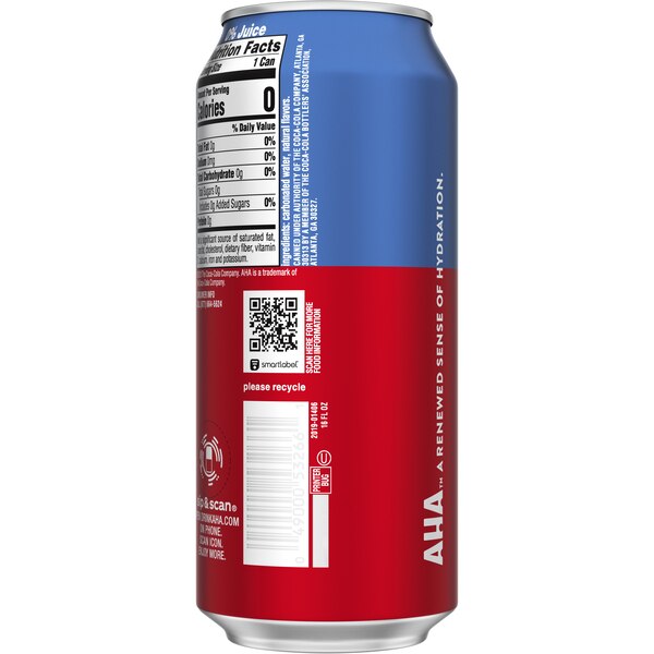 AHA Sparkling Flavored Water, 16 OZ