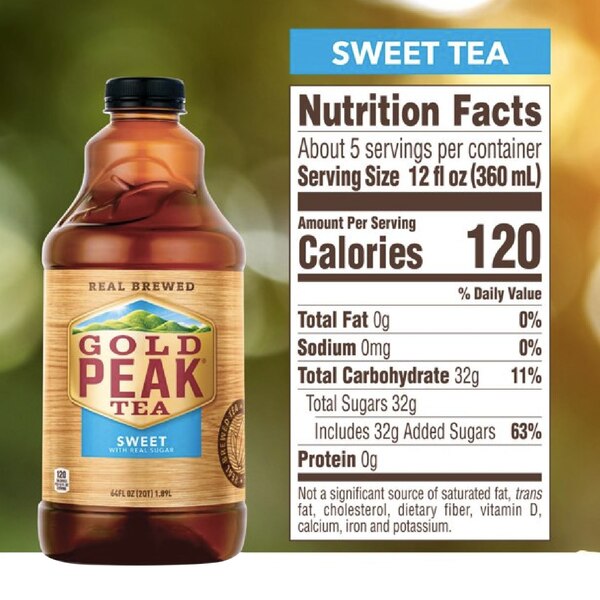 Gold Peak, Sweet Black, 59 oz