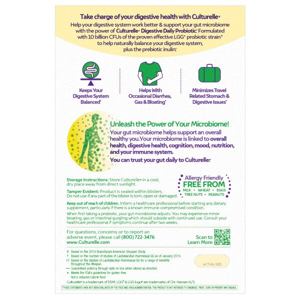 Culturelle Digestive Daily Probiotic Capsules
