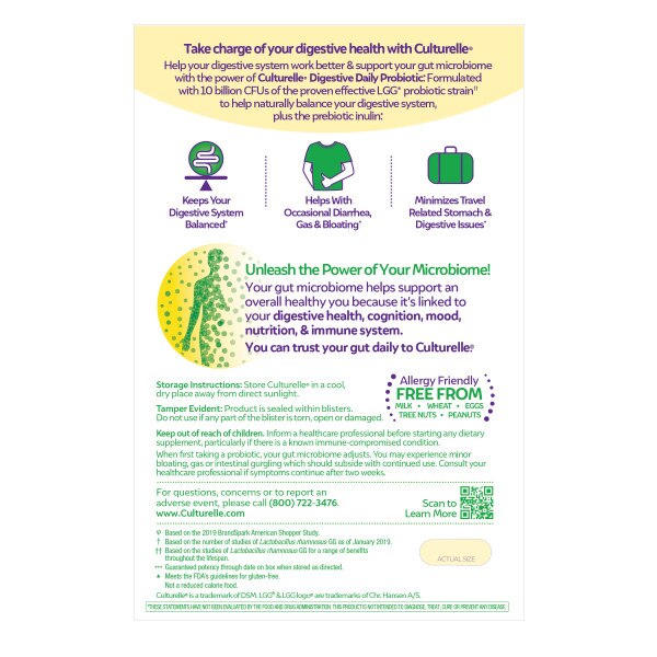 Culturelle Digestive Daily Probiotic Capsules
