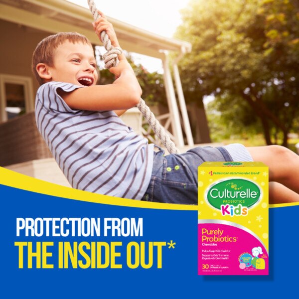 Culturelle Kids Daily Probiotic Chewable Supplement, Berry, 30 CT