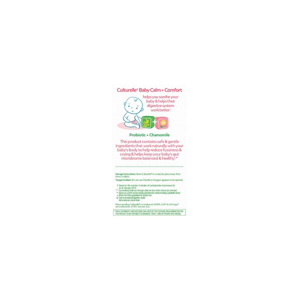 Culturelle Baby Probiotic + Chamomile Drops, 0.29 FL OZ