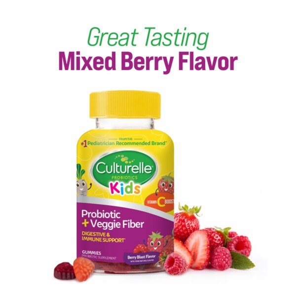 Culturelle Kids Daily Probiotic + Prebiotic Gummies
