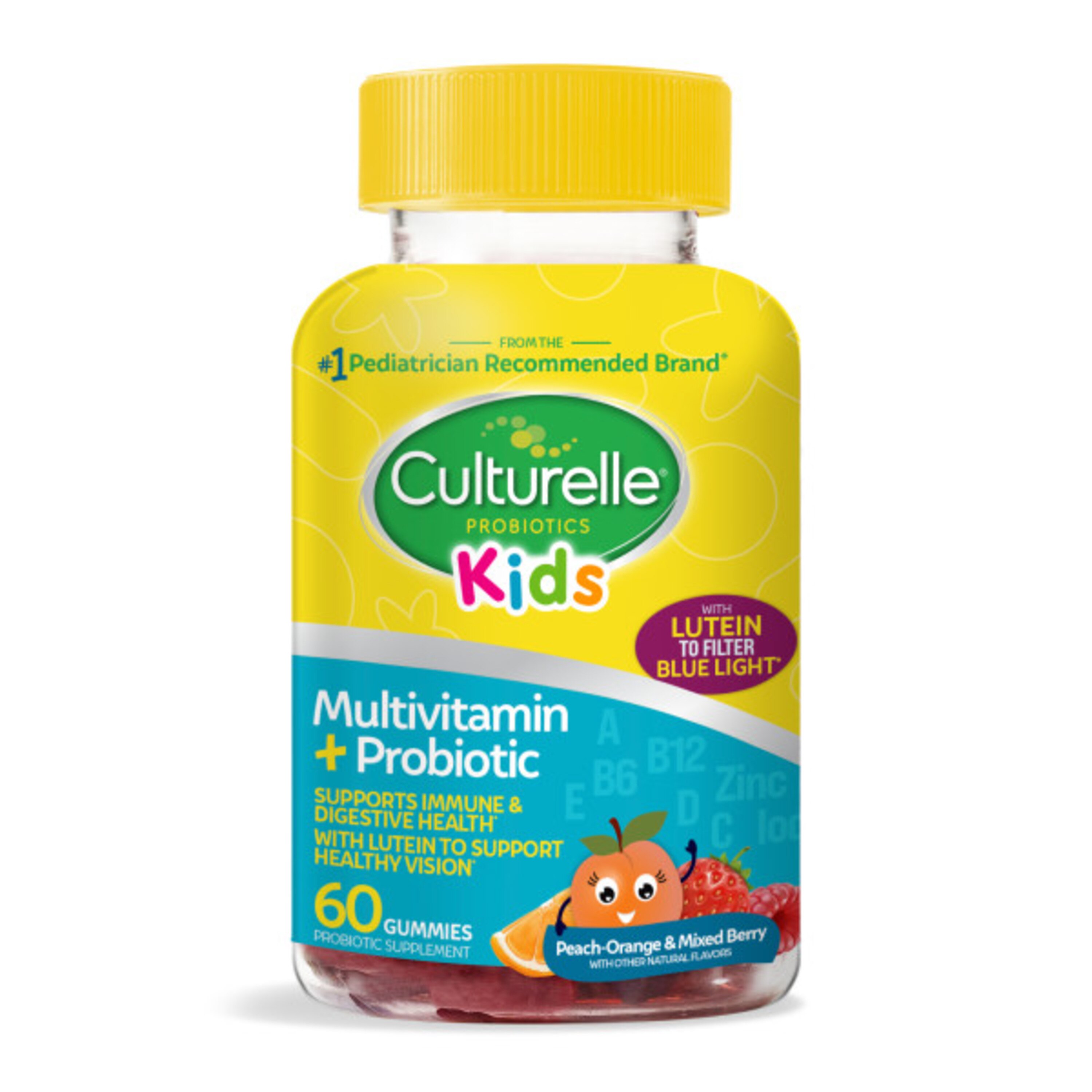 Culturelle Kids Multivitamin + Probiotic Lutein Gummies, 60 CT