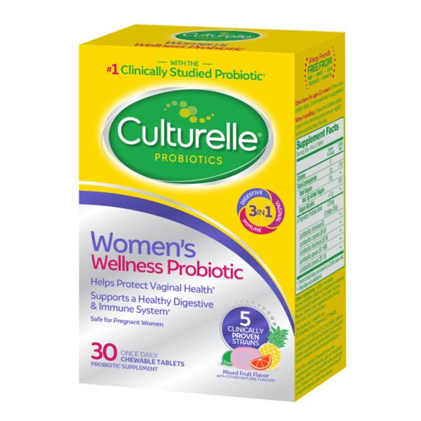 Culturelle Women's Wellness Probiotic Chewable Tablets, 30 CT