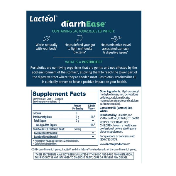 iHealth Lacteol Diarrhease Adult, 10 CT
