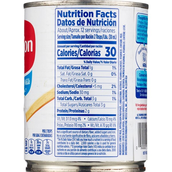 Nestle Carnation Low Fat 2% Evaporated Milk, 12.52 OZ