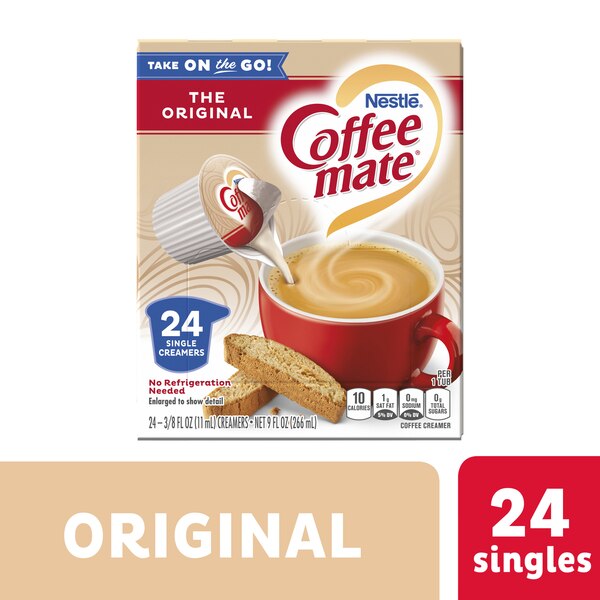 Nestle, Coffee Mate Original Liquid Coffee Creamer Singles, 24 Count