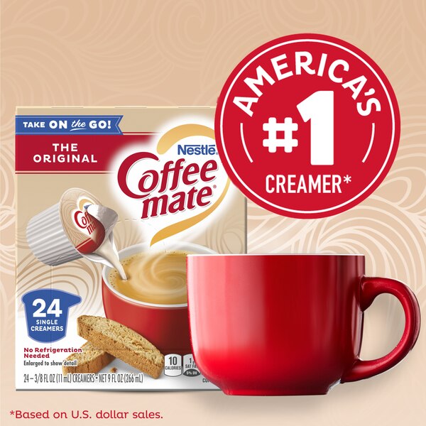 Nestle, Coffee Mate Original Liquid Coffee Creamer Singles, 24 Count