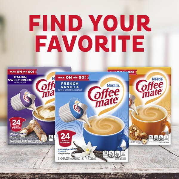 Nestle, Coffee Mate Original Liquid Coffee Creamer Singles, 24 Count