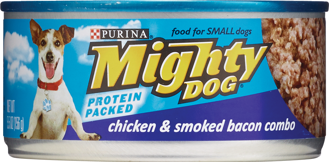 Purina Mighty Dog - Comida para perros, Chicken & Smoked Bacon
