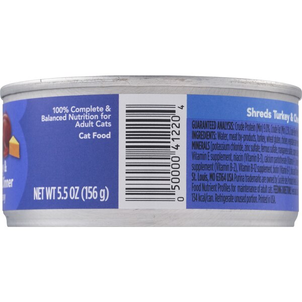 Friskies Savory Shreds, Turkey & Cheese Dinner In Gravy