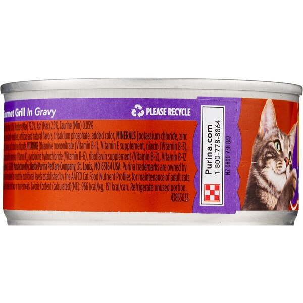 Purina Friskies Meaty Bits Wet Cat Food, Gourmet Grill in Gravy, 5.5 oz