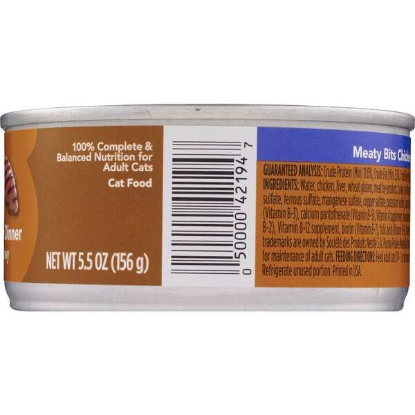 Friskies Meaty Bits Chicken Dinner In Gravy Canned Cat Food