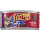 Friskies Meaty Bits With Beef In Gravy Canned Cat Food, thumbnail image