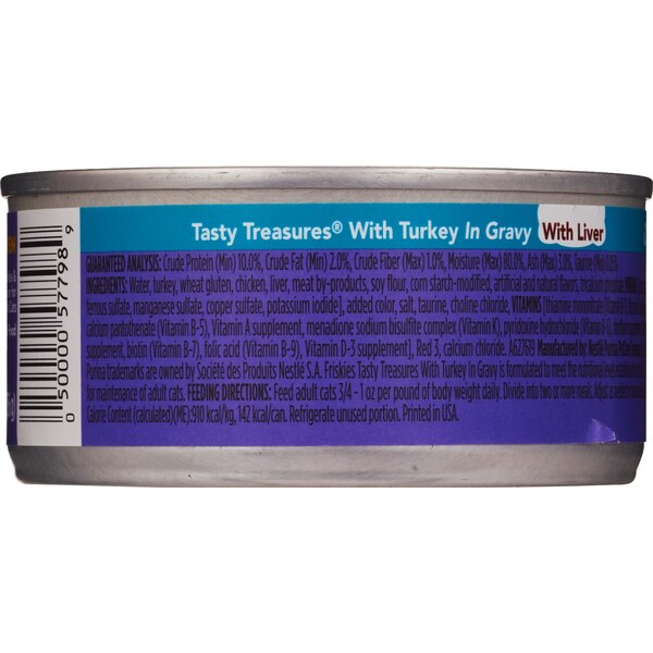 Friskies Tasty Treasures In Gravy With Turkey & Cheese