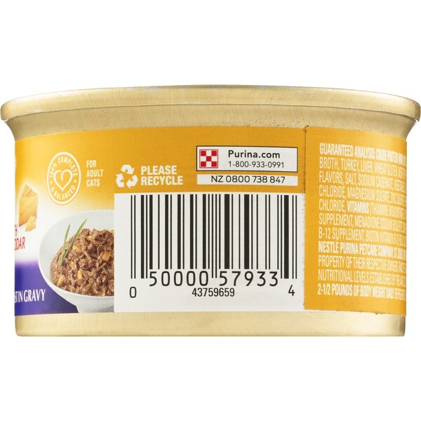 PURINA, Fancy Feast Delights Turkey & Cheddar Cheese Feast In Gravy, Grilled