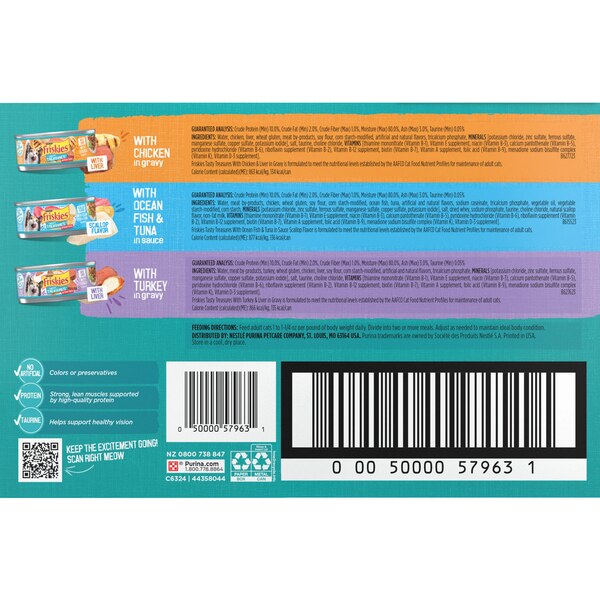 Friskies Tasty Treasures Cat Food Can, 12 ct