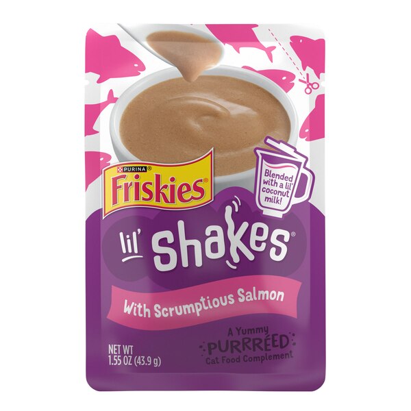 Friskies Lil' Shakes Salmon Food Topper, 1.55 oz