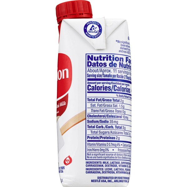 Nestle Carnation Lactose Free Evaporated Milk, 11 OZ