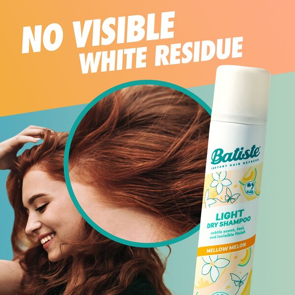 Batiste Light Dry Shampoo, Mellow Melon, 3.81 OZ