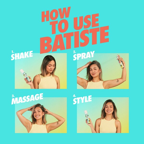 Batiste Dry Shampoo, Bare Fragrance, 3.81 OZ
