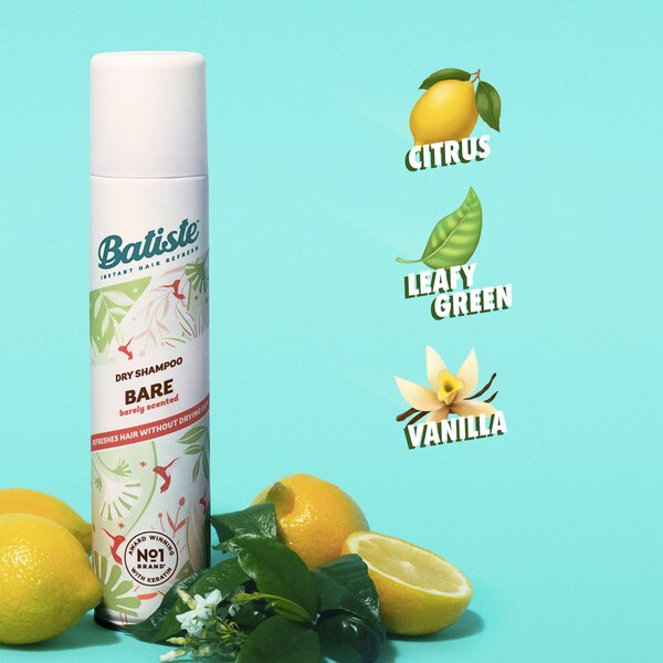 Batiste Dry Shampoo, Bare Fragrance, 1.6 OZ