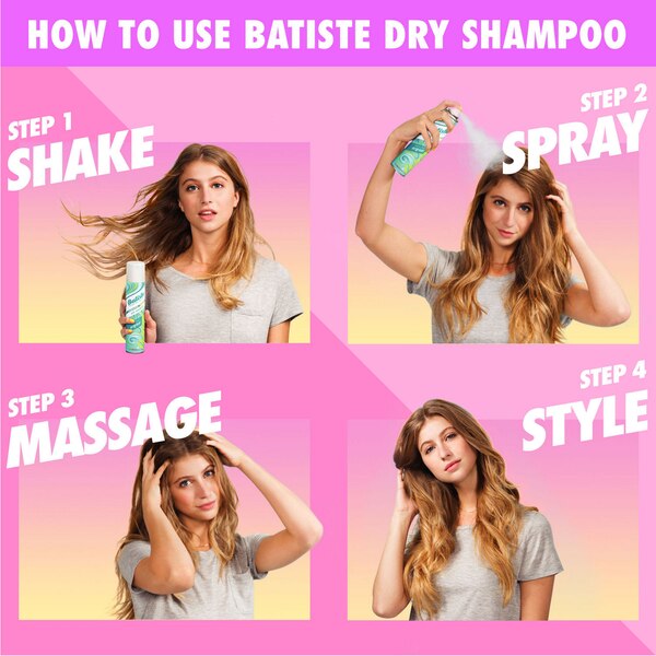 Batiste Dry Shampoo, Pink Pineapple, 3.81 OZ