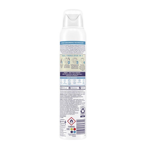 Batiste Dry Shampoo, Sweat Activated, 3.81 OZ