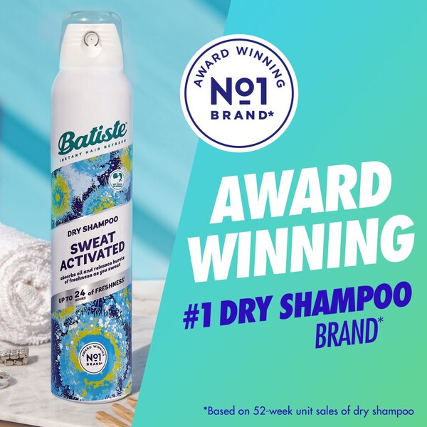 Batiste Dry Shampoo, Sweat Activated, 3.81 OZ