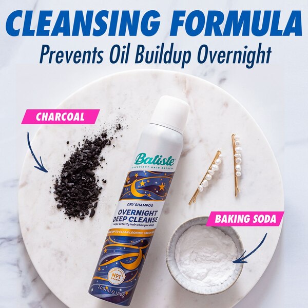 Batiste Dry Shampoo, Overnight Deep Cleanse, 3.81 OZ