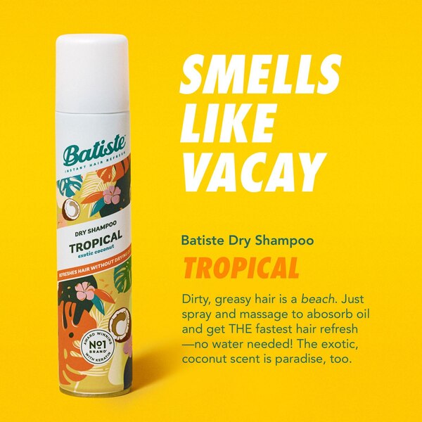 Batiste Dry Shampoo, Tropical, 1.06 OZ