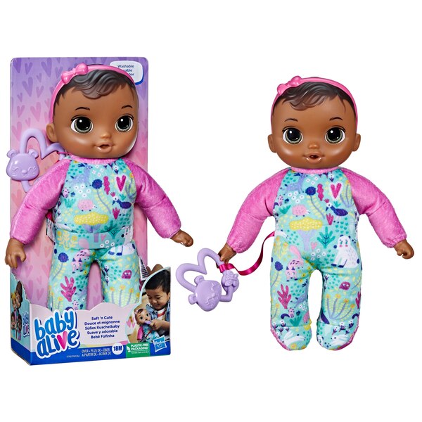 Baby Alive Soft ‘n Cute Doll, Assorted Styles, 11 in