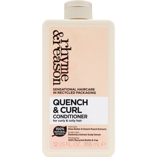 Rhyme & Reason Quench & Curl Conditioner, 12 OZ