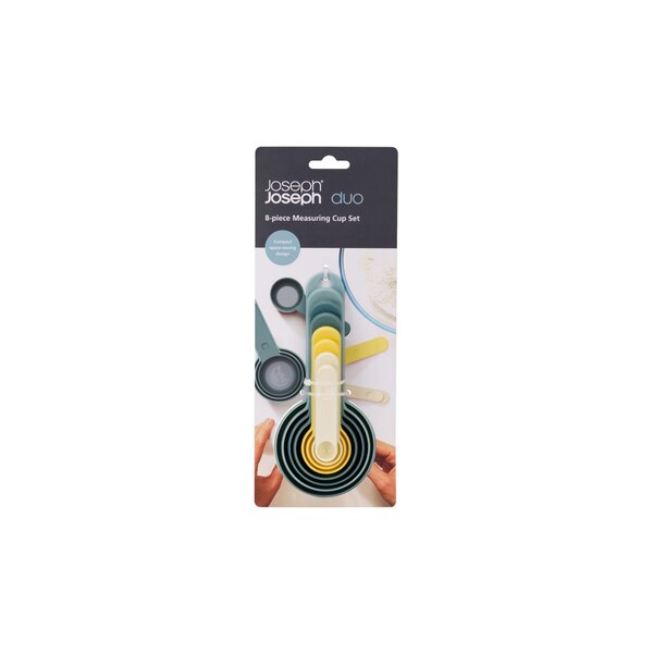 Joseph Joseph Duo 8-Piece Measuring Cup Set, Opal