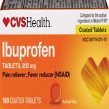 CVS Health Ibuprofen Pain Reliever & Fever Reducer (NSAID) 200 MG Coated Tablets, 100 CT, thumbnail image