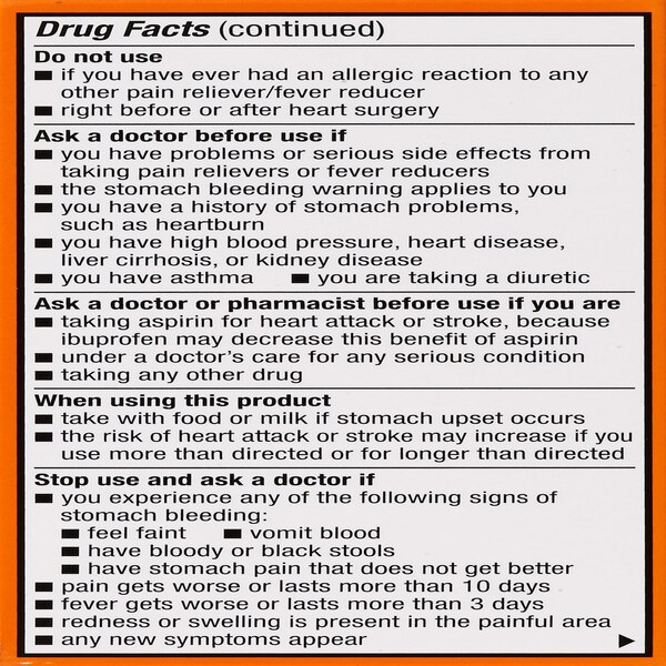 CVS Health Ibuprofen Pain Reliever & Fever Reducer (NSAID) 200 MG Coated Tablets, 100 CT
