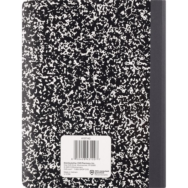 Caliber Composition Notebook Wide Ruled 100 Sheets