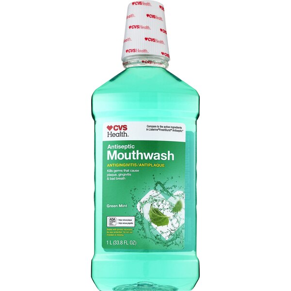 CVS Health Antiseptic Mouthwash for Antigingivitis & Antiplaque, Green Mint