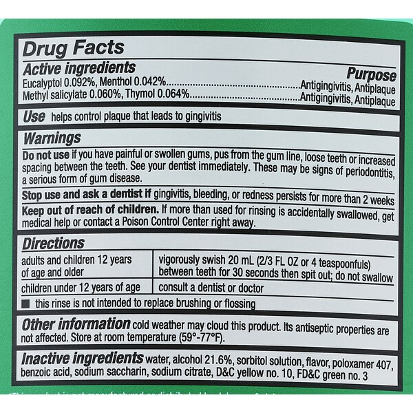 CVS Health Antiseptic Mouthwash for Antigingivitis & Antiplaque, Green Mint