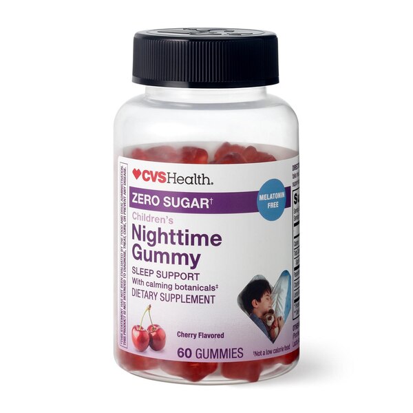 CVS Health Zero Sugar Nighttime Gummy - Melatonin Free, 60 CT