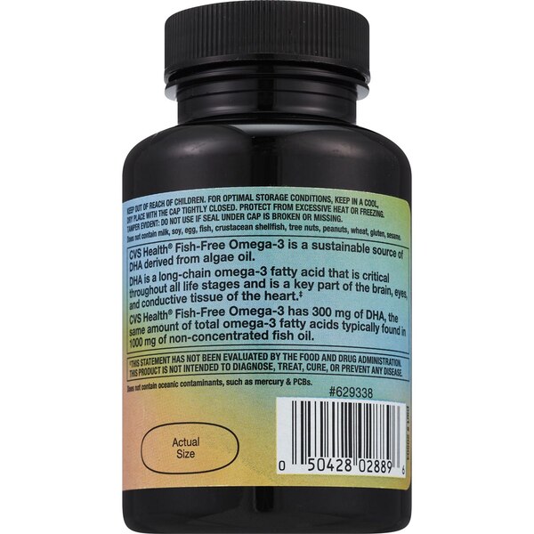 CVS Health Fish-Free Omega- 3 Softgels, 60 CT