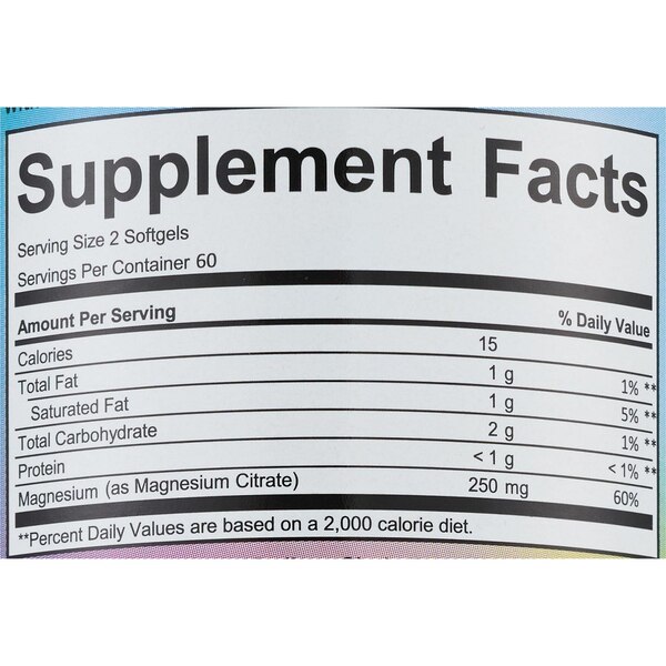 CVS Health Magnesium Citrate 250 mg Softgels, 120 CT
